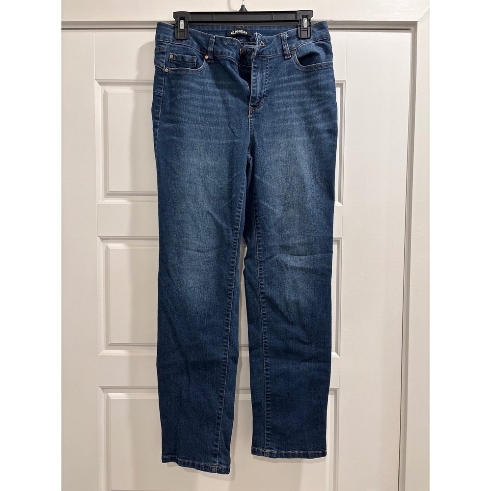 D.Jeans Womens Medium Wash Straight Leg Stretch Denim Jeans Size 6 RN 55356